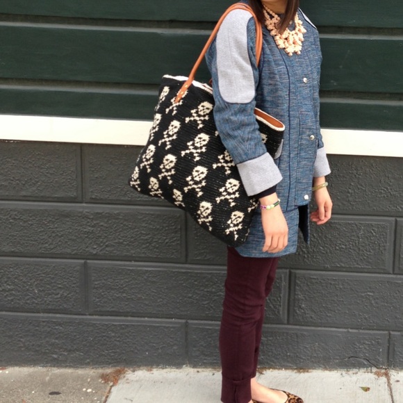 Rebecca Minkoff Handbags - Rebecca Minkoff skull knit large tote handbag